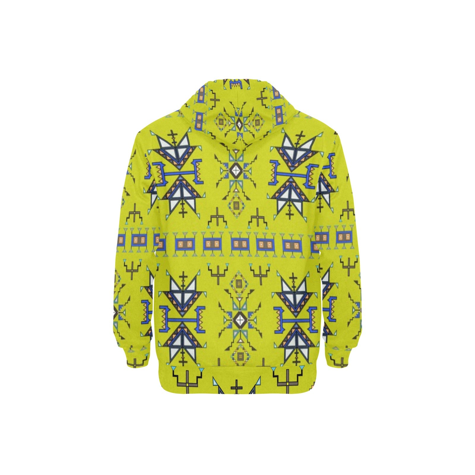 Eagle Strike Lime Men's Long Sleeve Fleece Hoodie