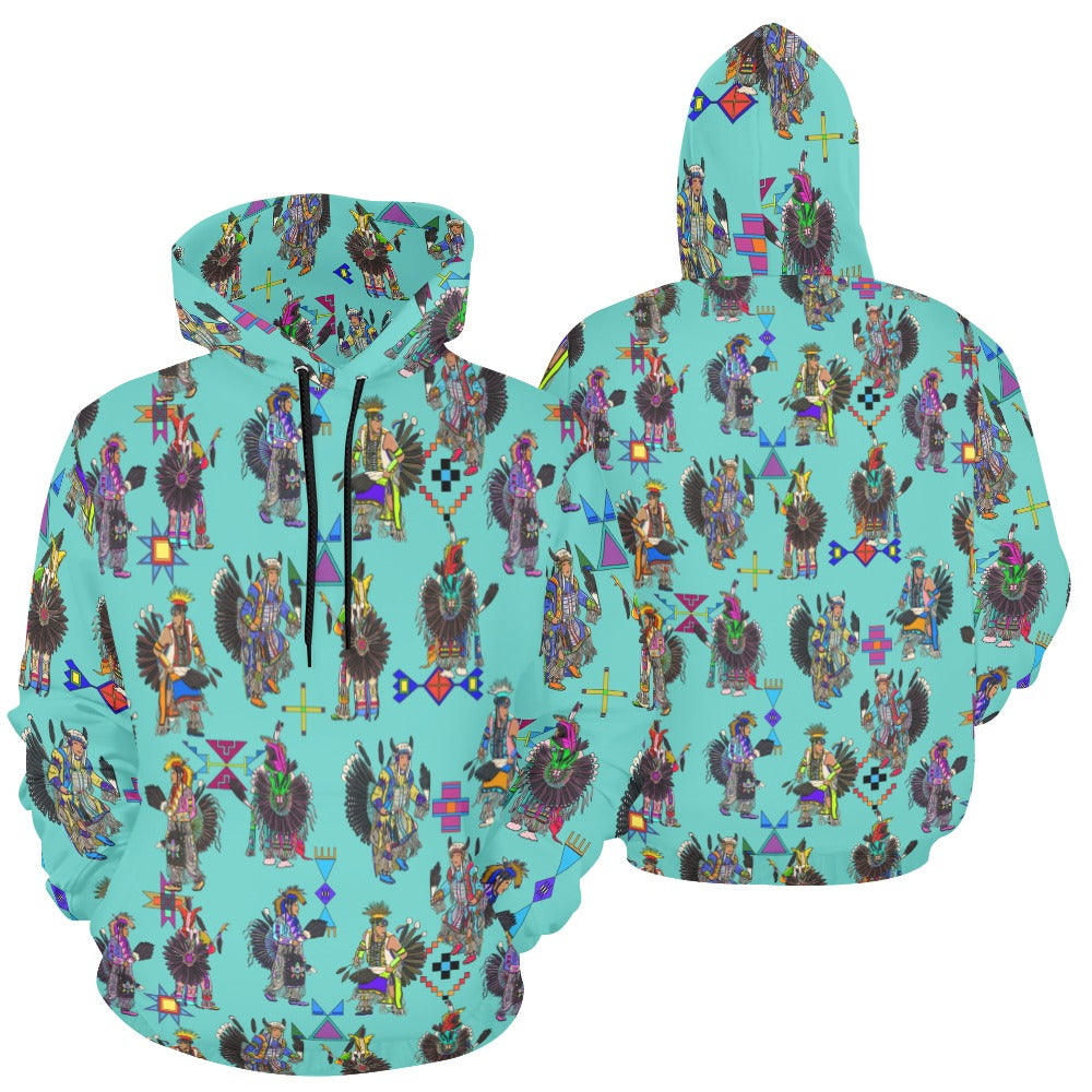 Men's Tradish Dancers Eggshell Blue Hoodie for Men (USA Size)