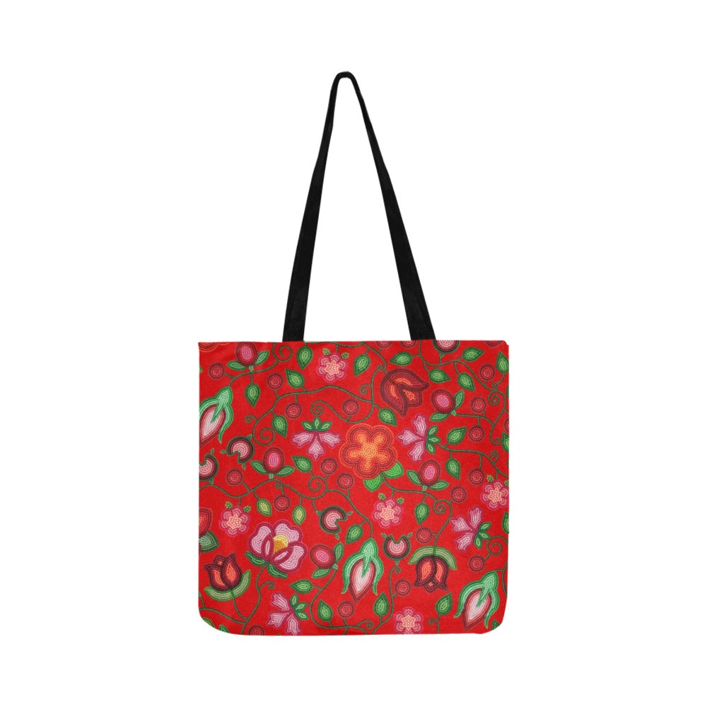 Rose Reverie Red Reusable Shopping Bag (Two sides)