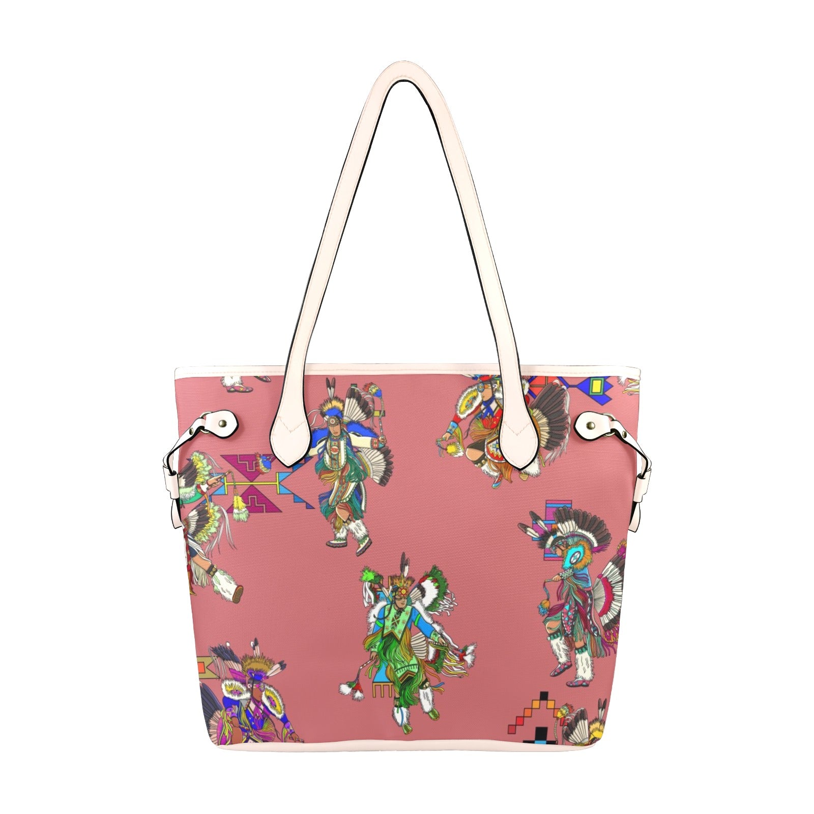 Men's Fancy Dancers Terra Cotta Clover Canvas Tote Bag