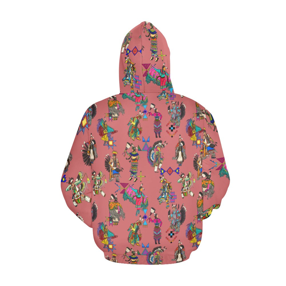 Grand Entry Dancers Terra Cotta Hoodie for Men (USA Size)