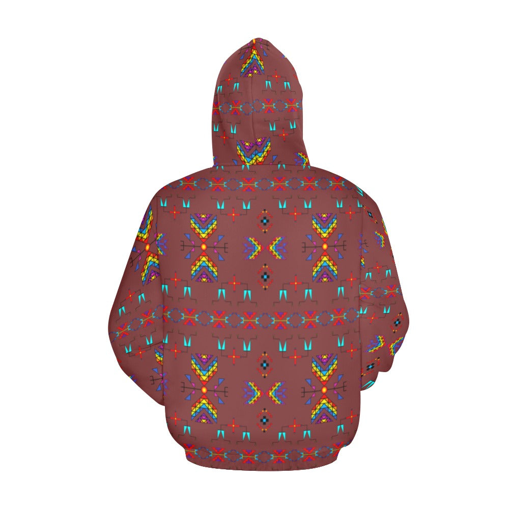 Rainy Chief Rainbow Earth Clay Hoodie for Men (USA Size)
