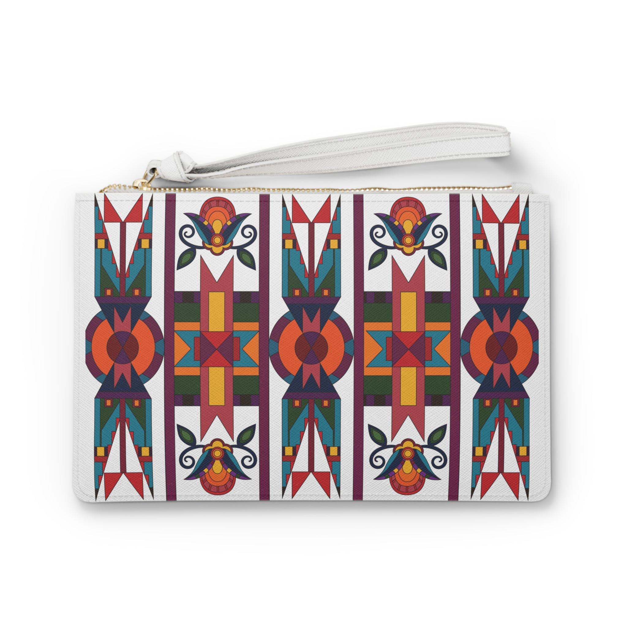 Sacred Path Geometric Element Clutch Bag