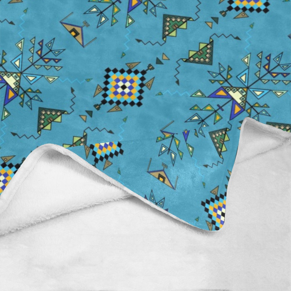 Bear Shield Blue Ultra-Soft Micro Fleece Blanket 50"x60"