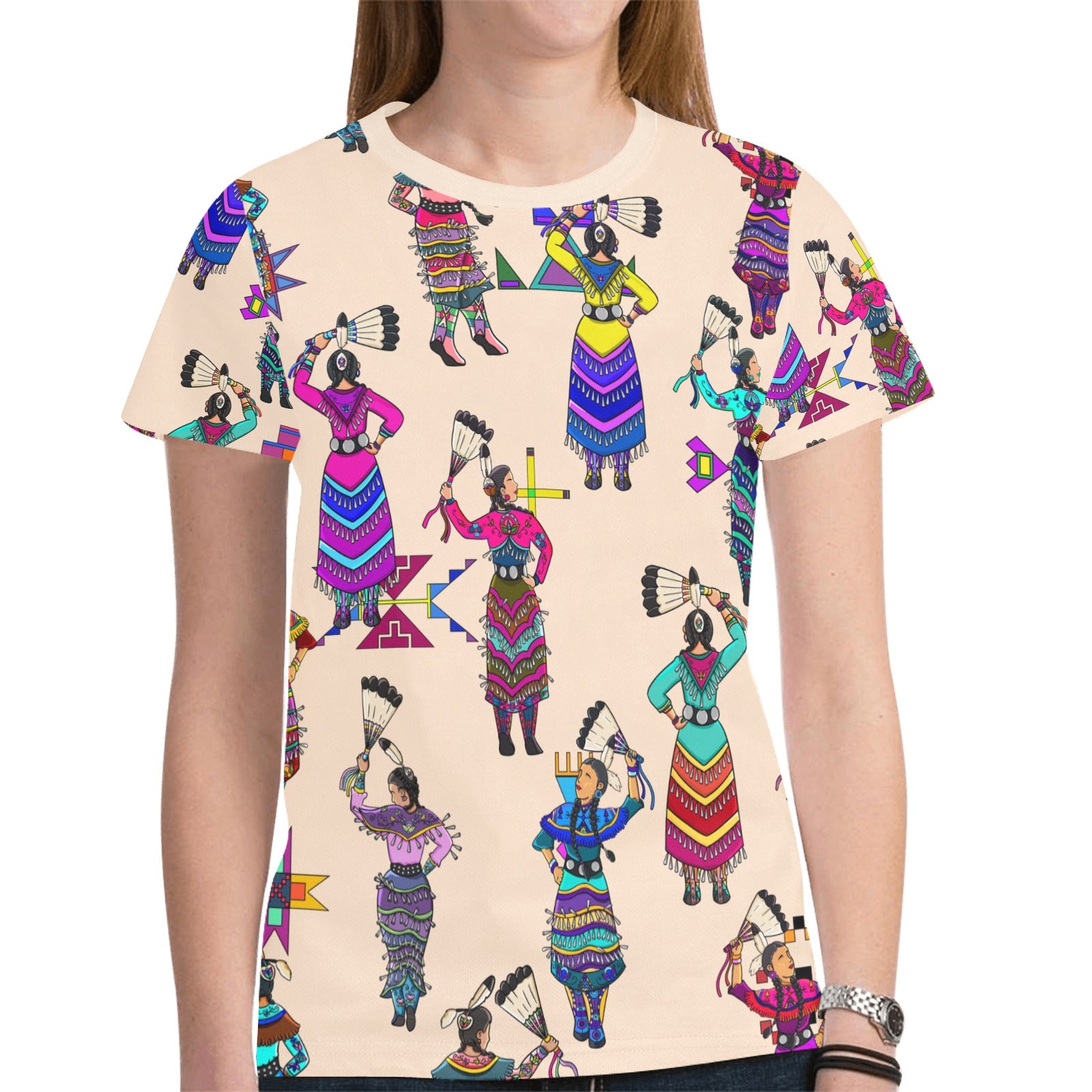 Women's Jingle Dancers Muslin T-shirt for Women