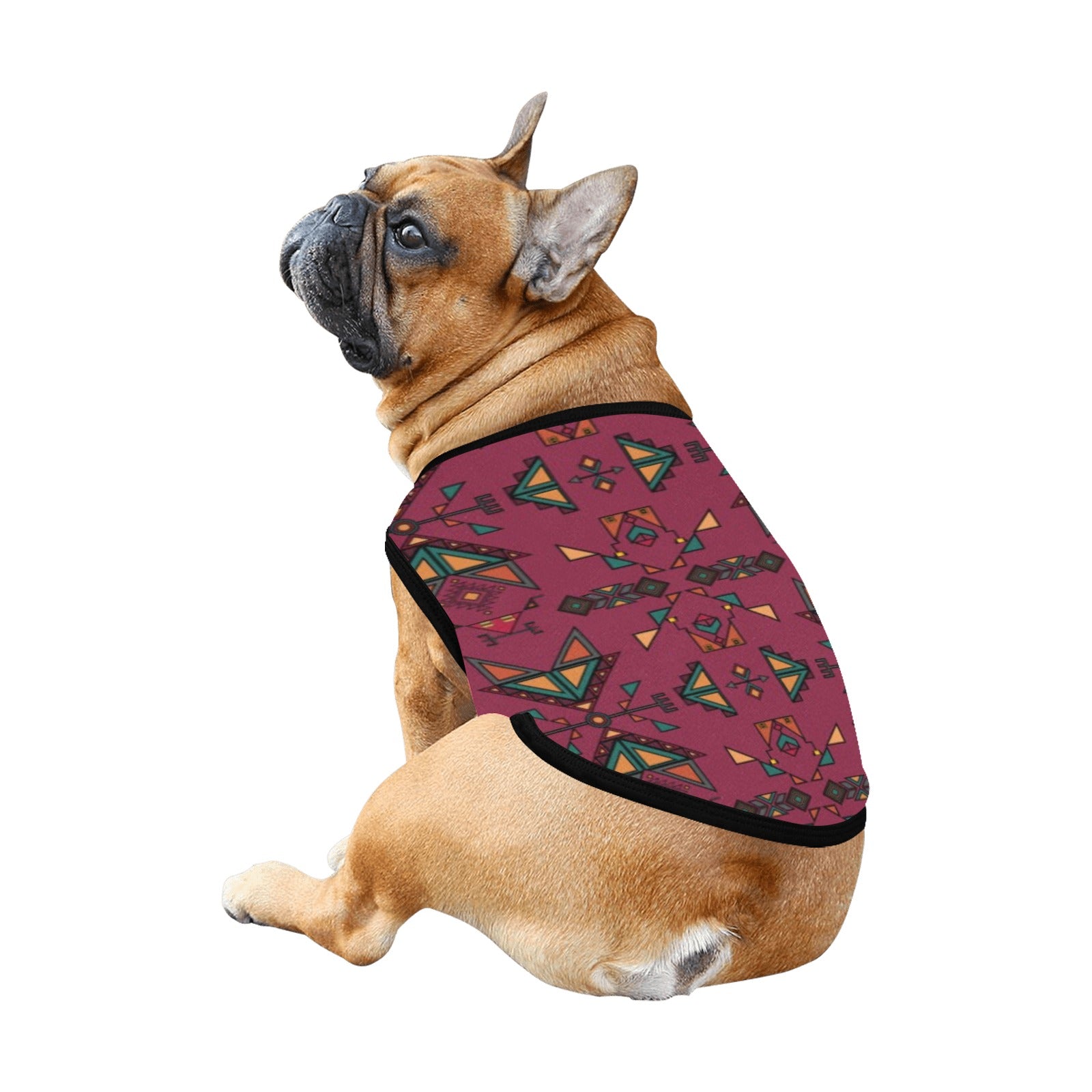 Arrow dawn Maroon Pet Tank Top