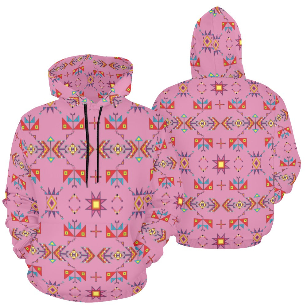 Scattered Generations Pink Hoodie for Men (USA Size)