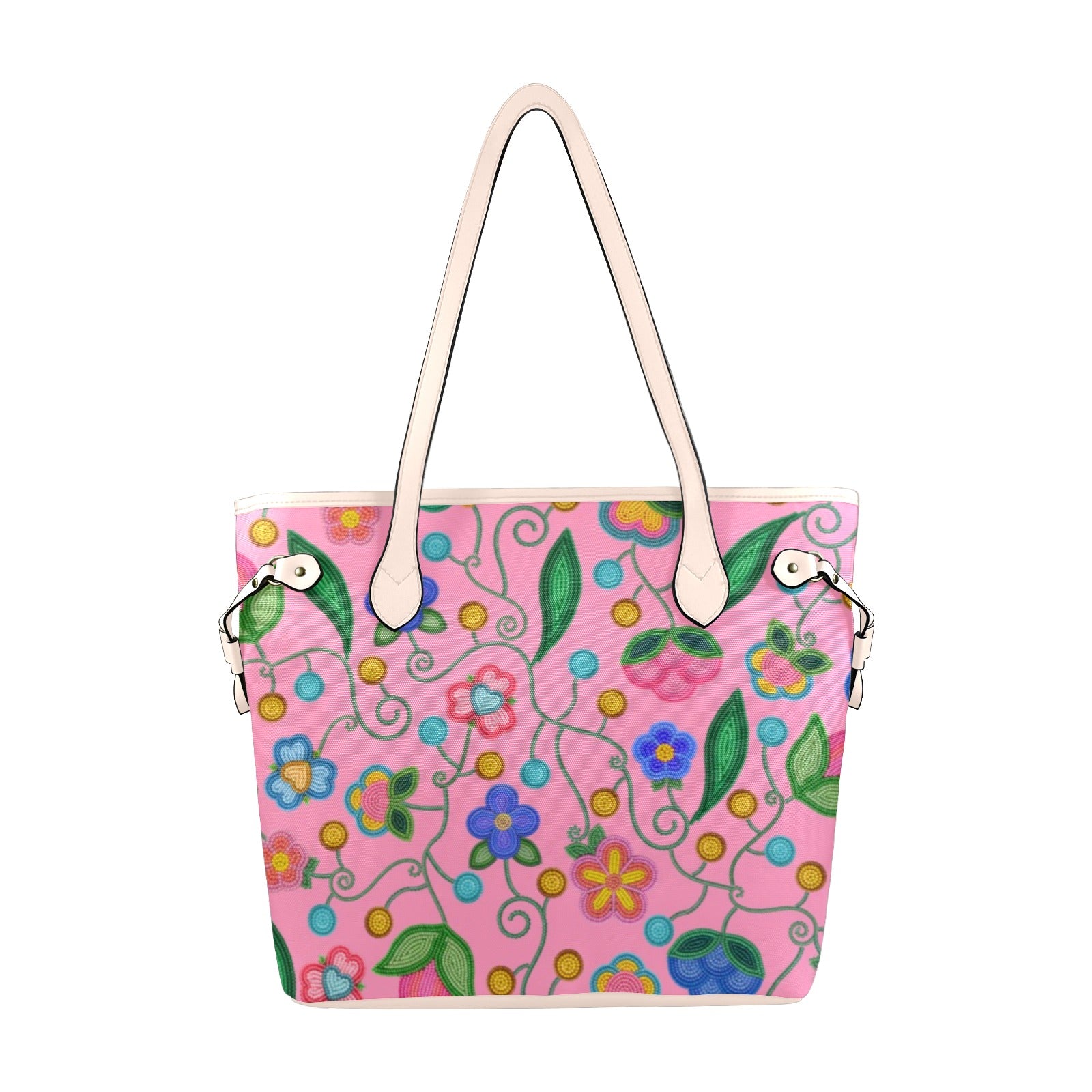 Skyberry Serenade Pink Clover Canvas Tote Bag