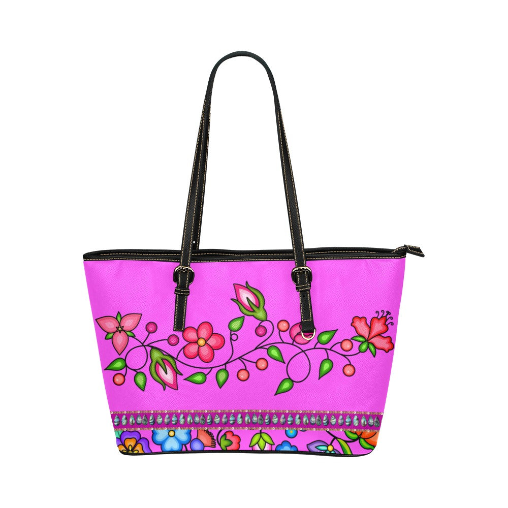 Grandmother Legacy Magenta Leather Tote Bag/Large