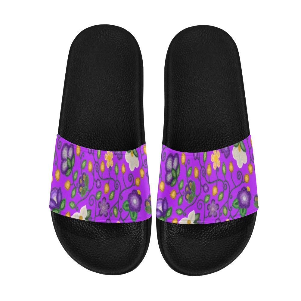 Midnight Moss Bloom Purple Men's Slide Sandals