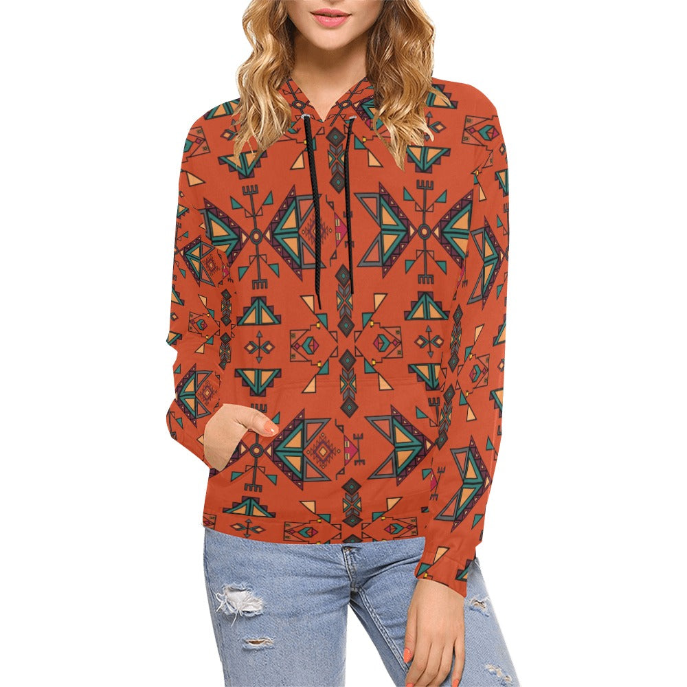 Arrow Dawn Orange Hoodie for Women (USA Size)
