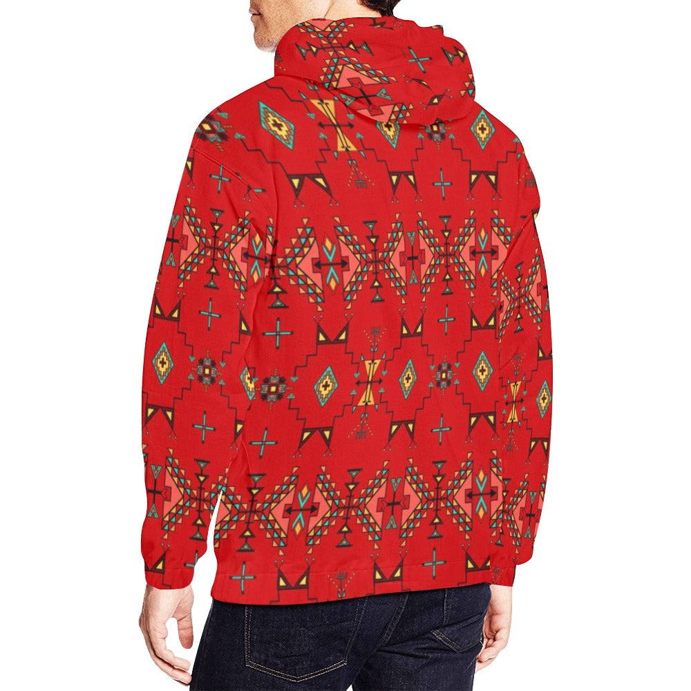 Thunder Flight Red Hoodie for Men (USA Size)