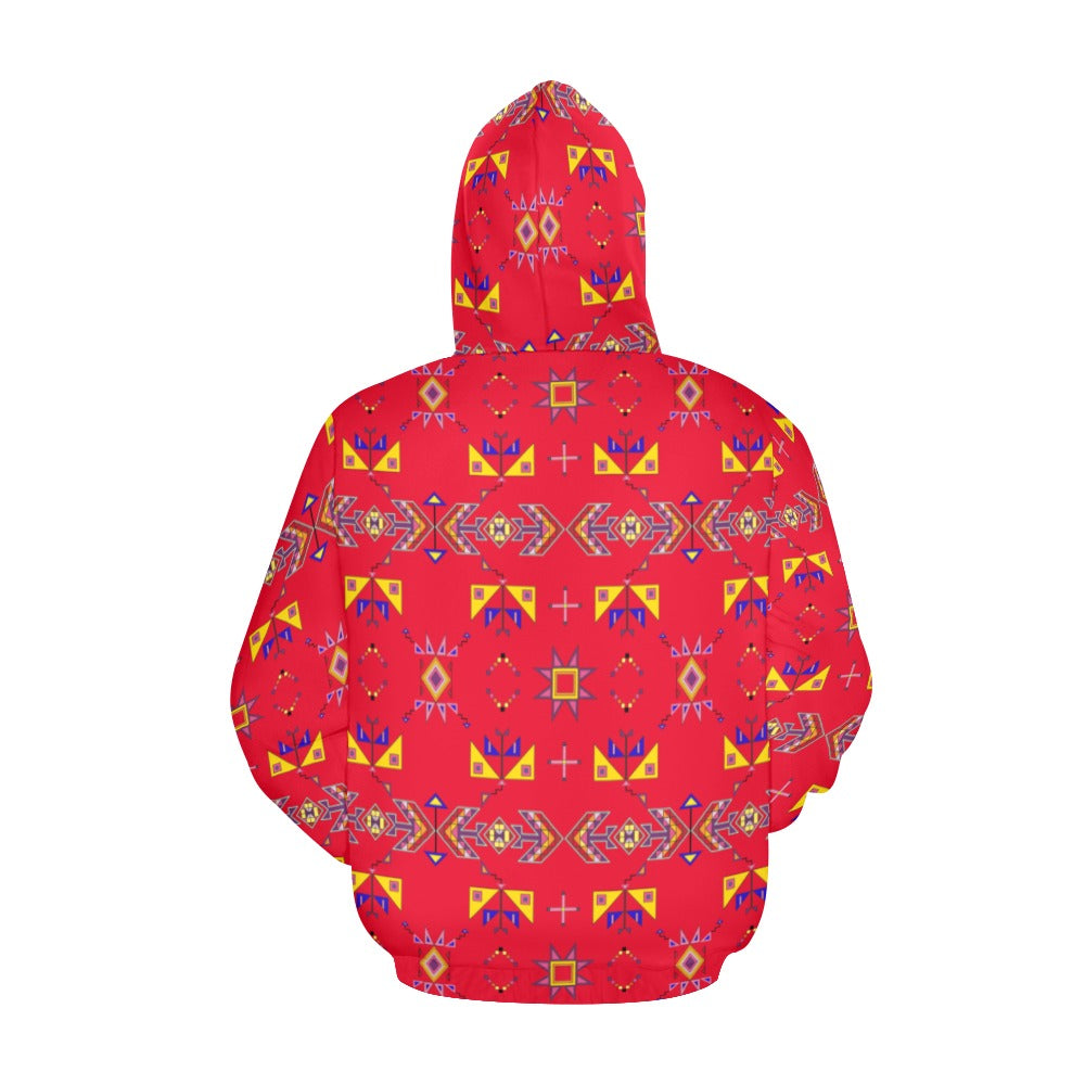 Scattered Generations Red Hoodie for Men (USA Size)