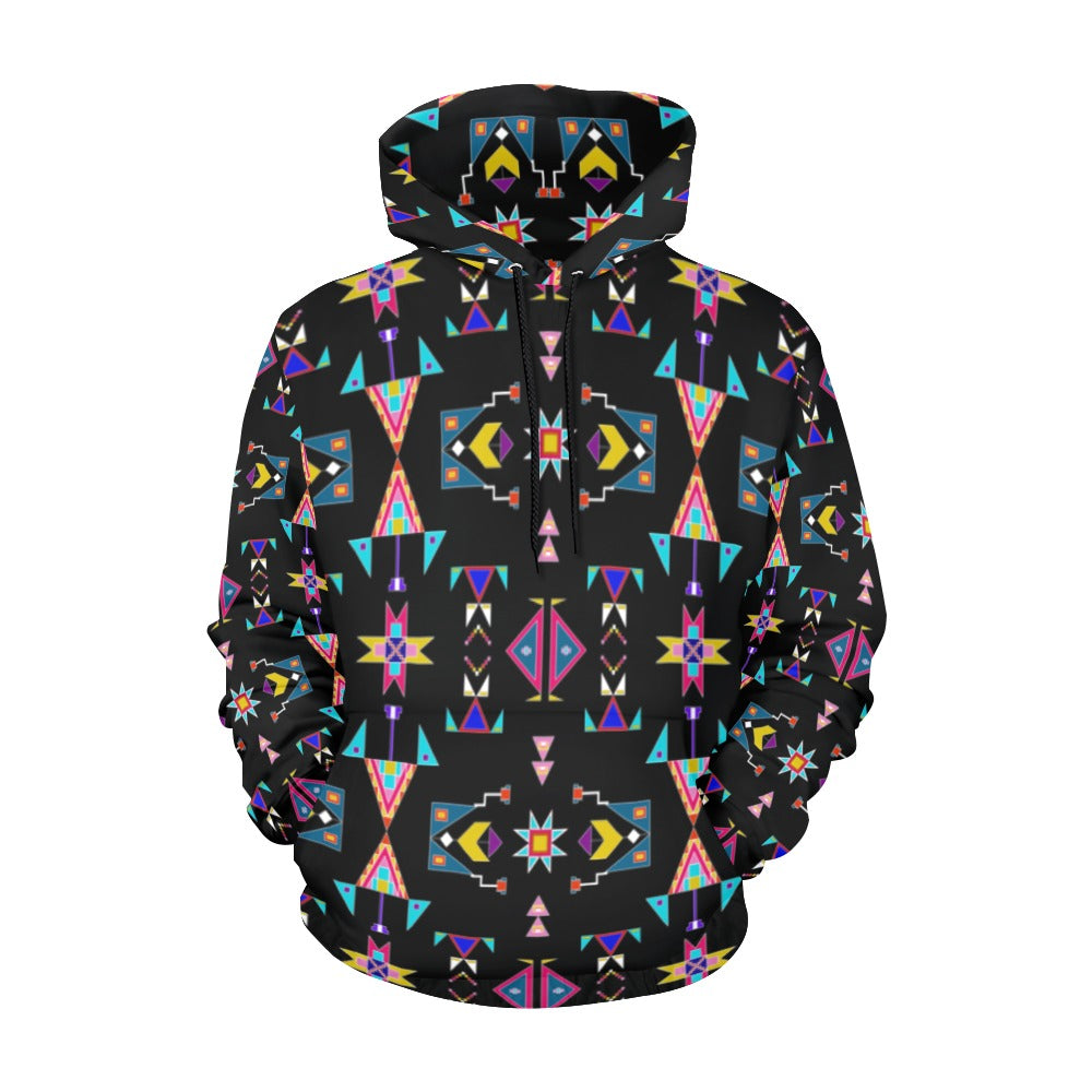 Enemy Territory Black Hoodie for Women (USA Size)