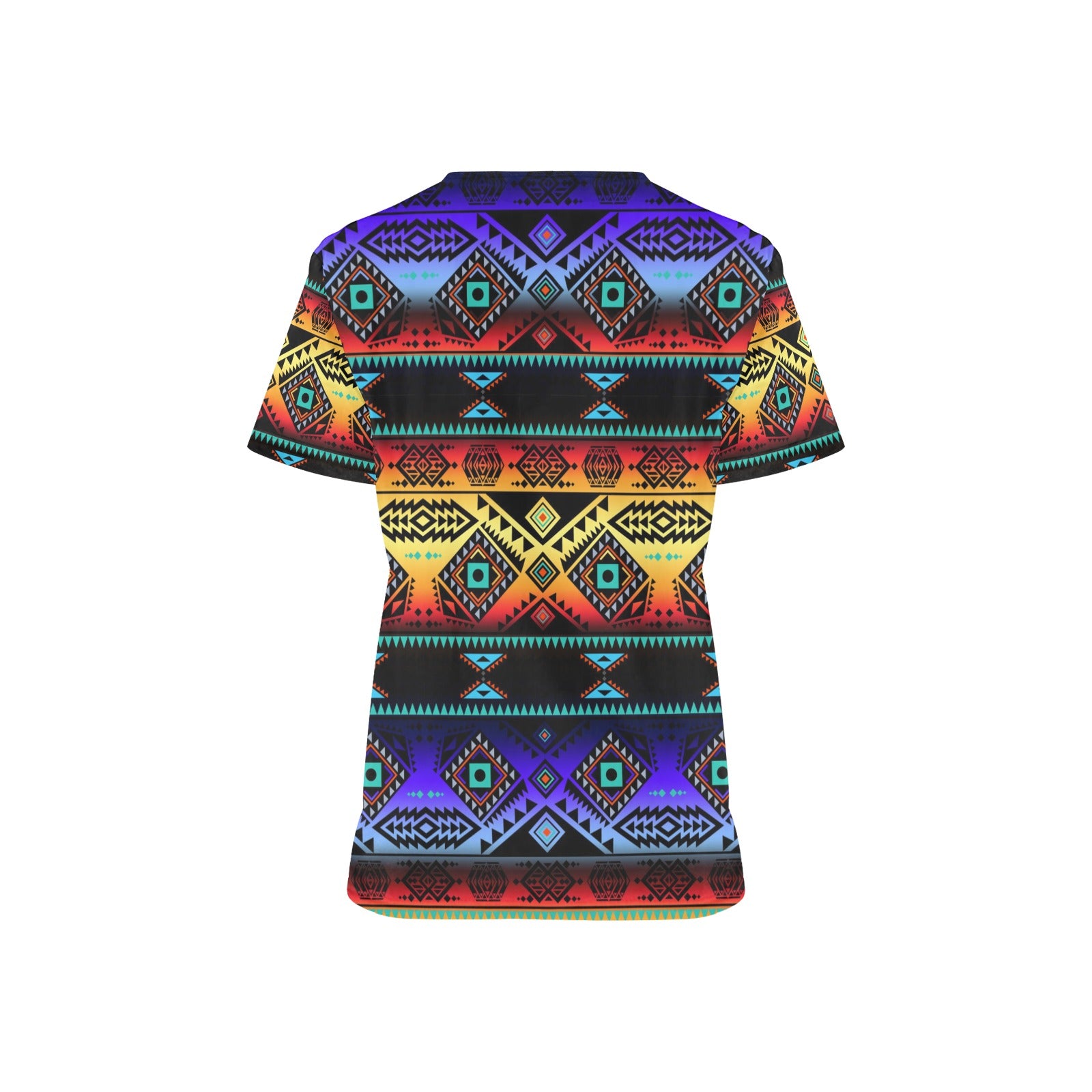 California Coast Sunset Scrub Top