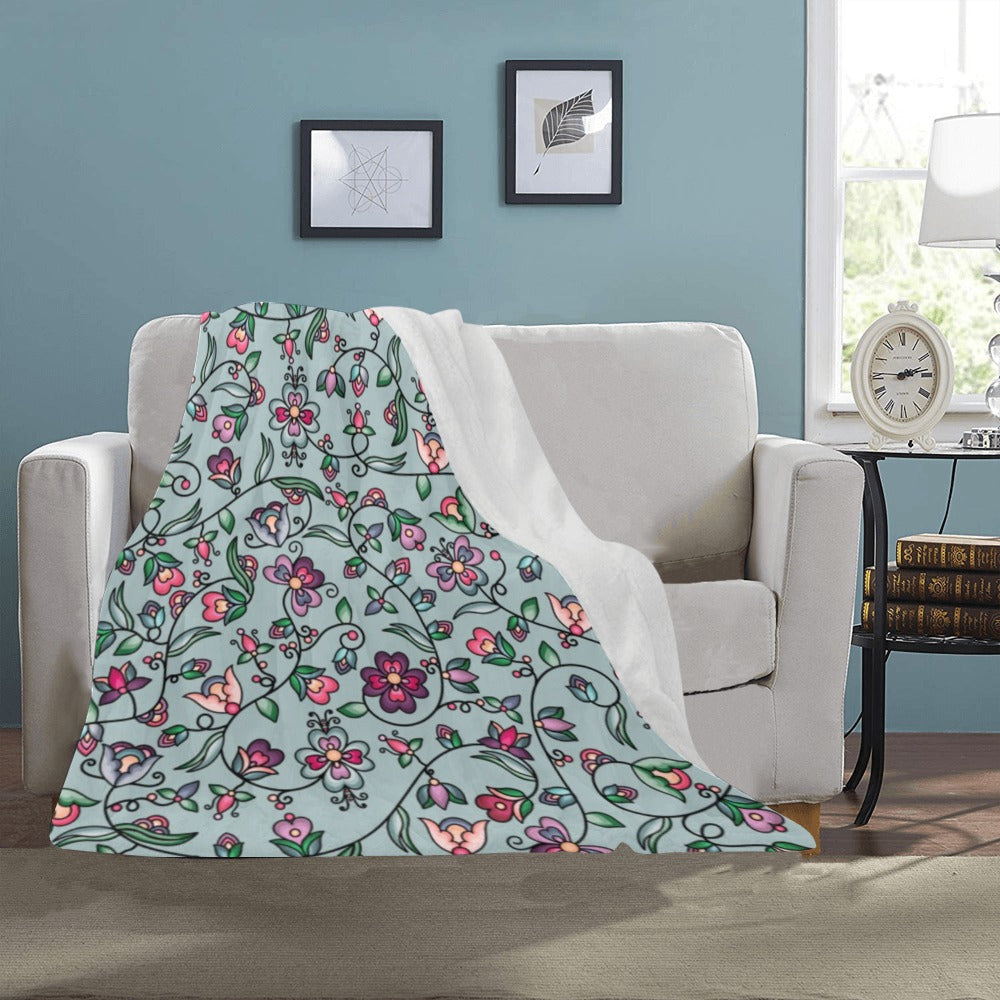 Amber Evening Garland Turquoise Ultra-Soft Micro Fleece Blanket 40"x50"