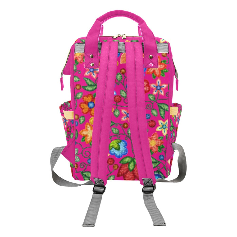 Morning Harmony Pink Multi-Function Diaper Backpack/Diaper Bag