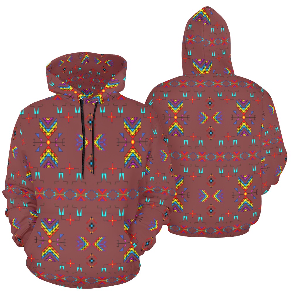 Rainy Chief Rainbow Earth Clay Hoodie for Men (USA Size)