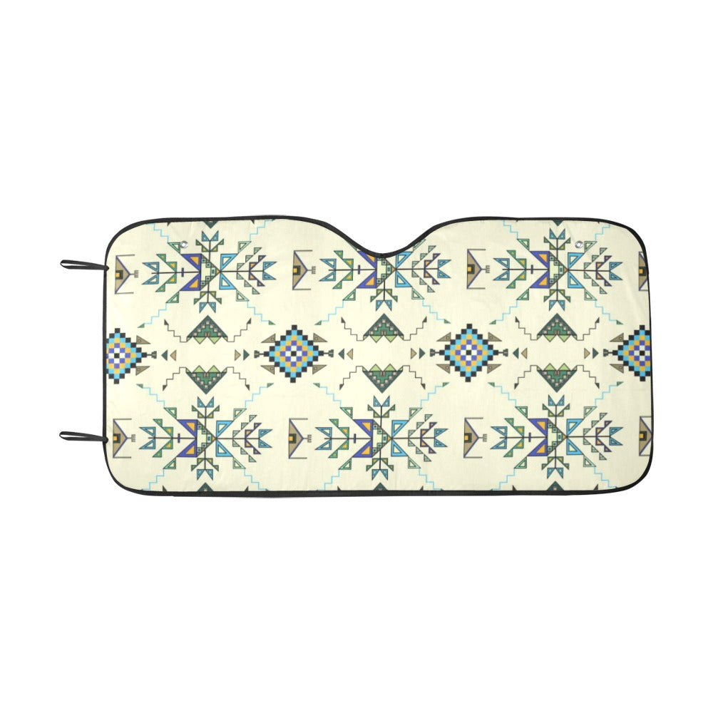 Bear Shield Cream Car Sun Shade 55"x30"