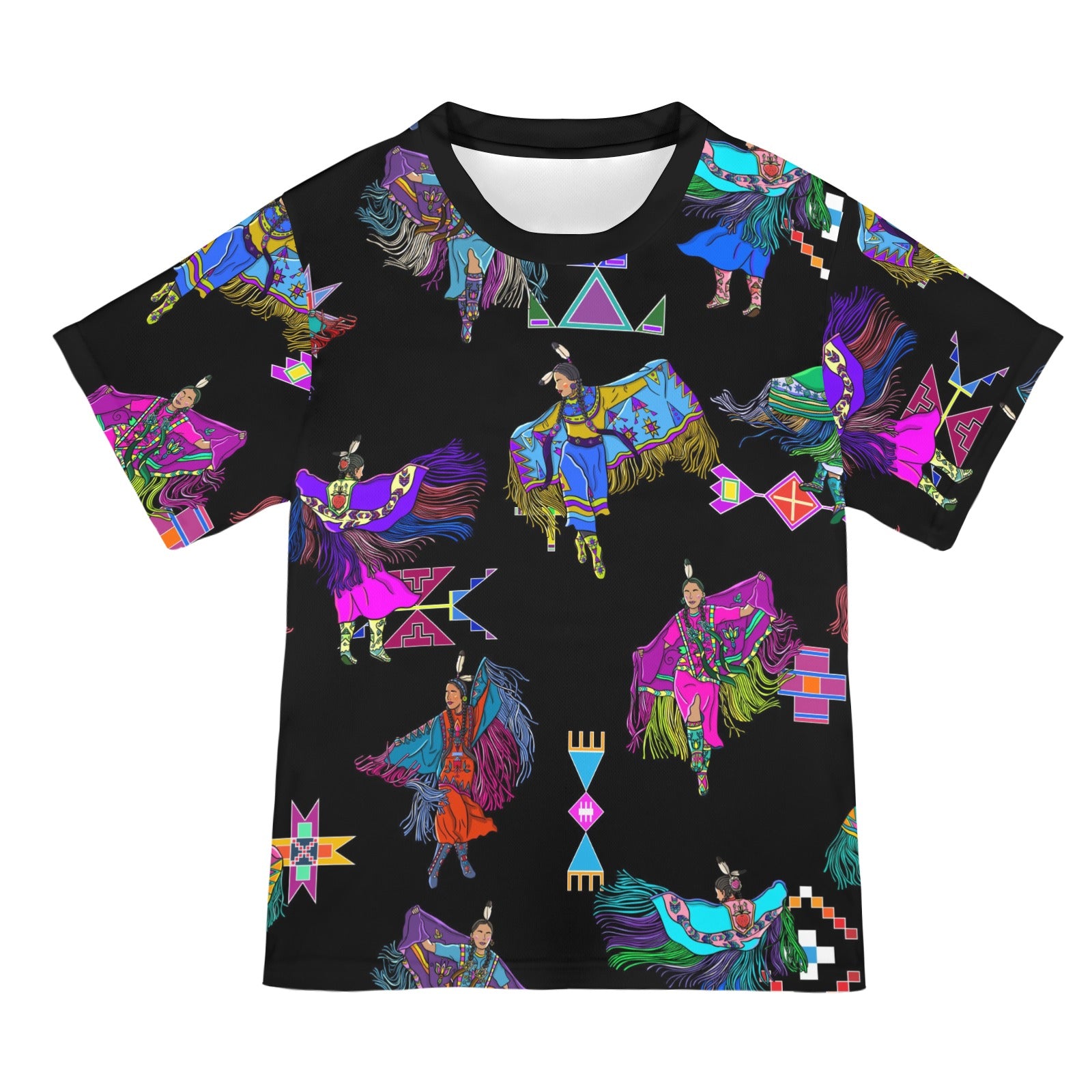 Women's Fancy Dancers Black T-shirt for Women