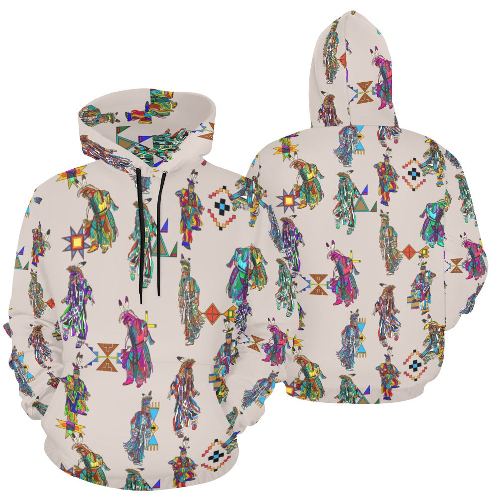 Men's Grass Dancers Muslin Hoodie for Women (USA Size)