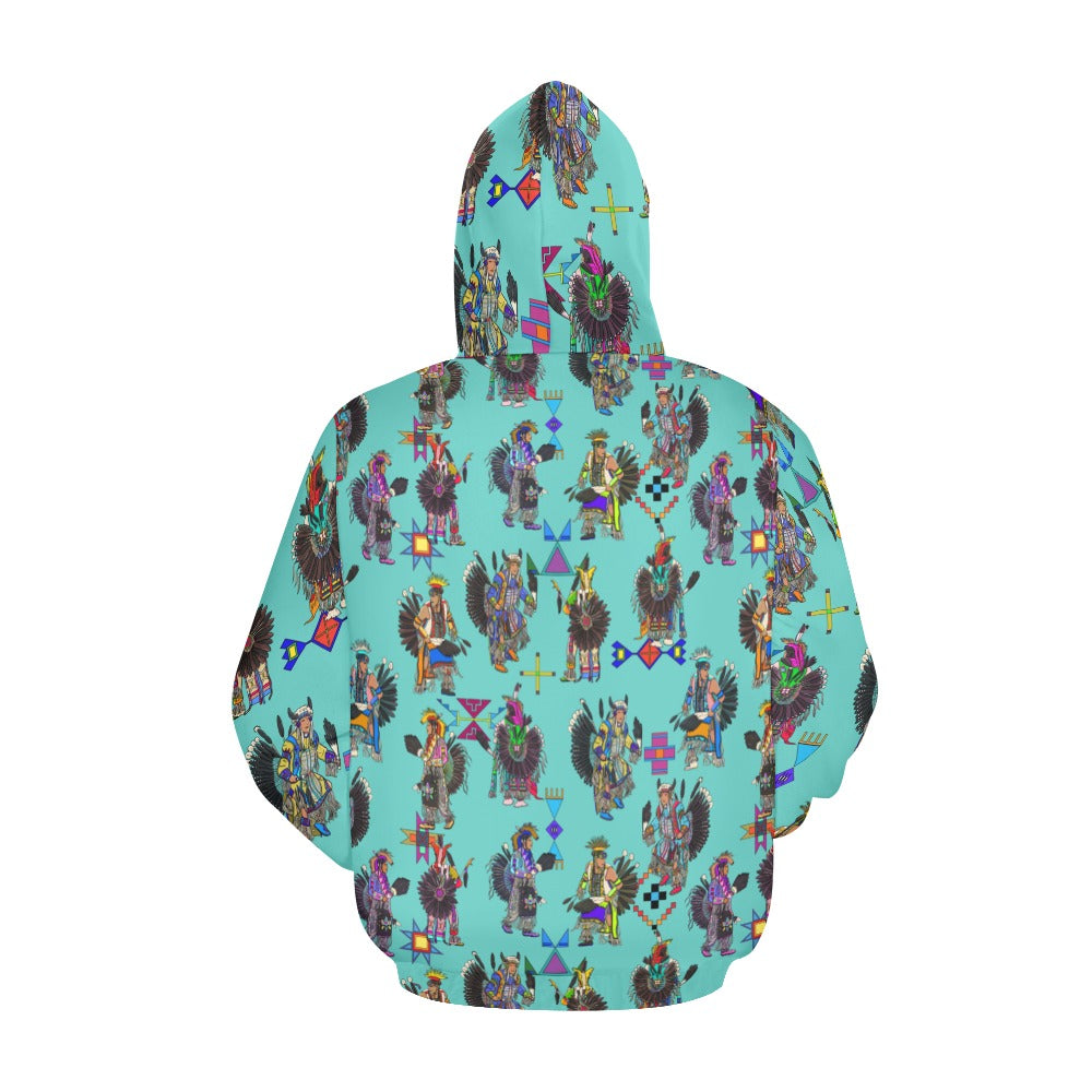 Men's Tradish Dancers Eggshell Blue Hoodie for Men (USA Size)