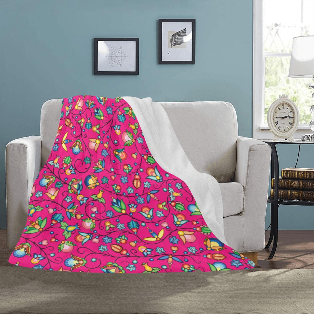 Prairie Plains Spirit Pink Ultra-Soft Micro Fleece Blanket 50"x60"