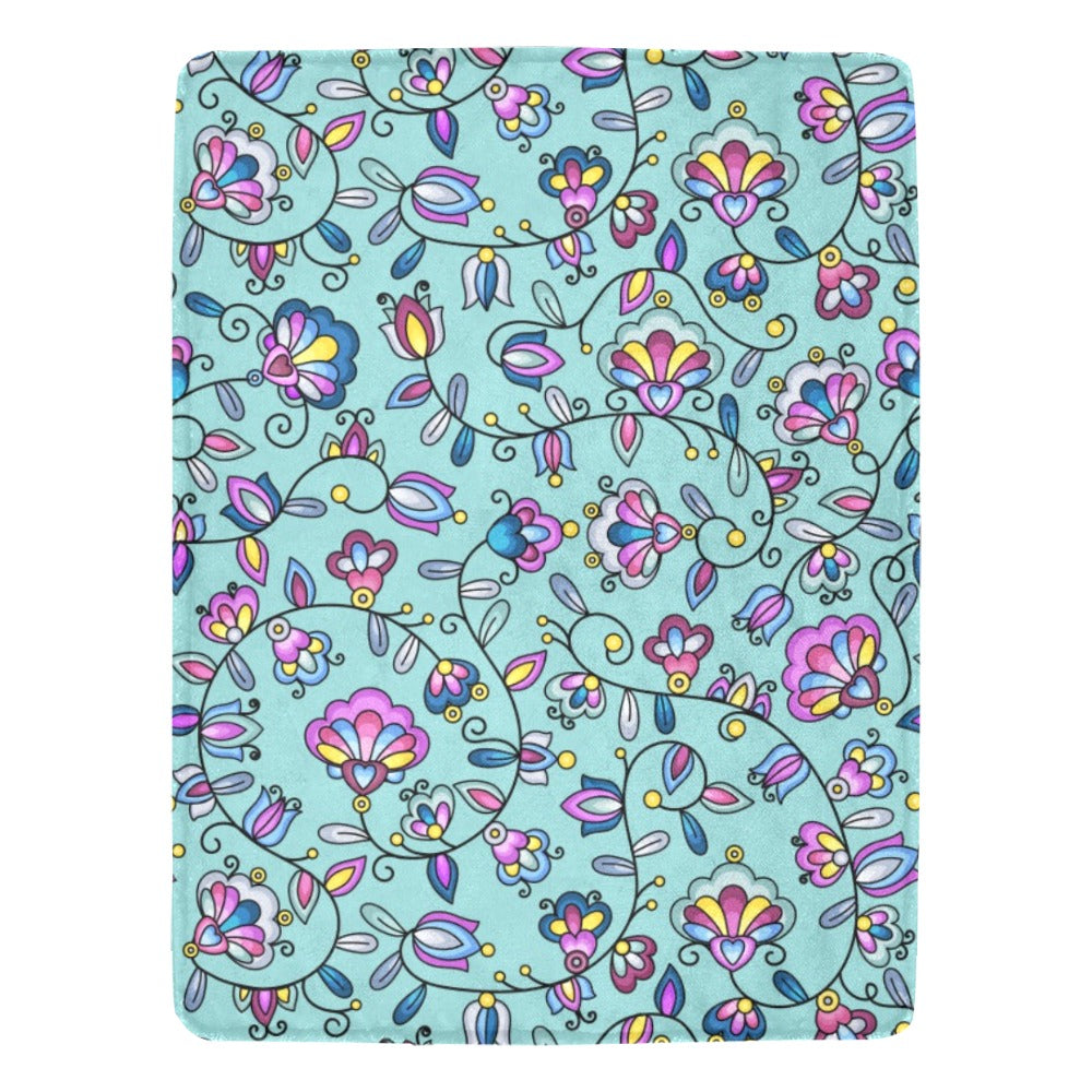 Autumn Bundle Blessing Turquoise Ultra-Soft Micro Fleece Blanket 60"x80"