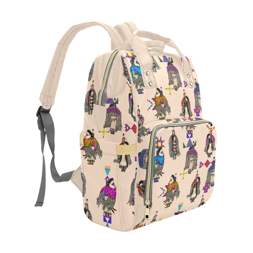 Women's Tradish Dancers Muslin Multi-Function Diaper Backpack/Diaper Bag