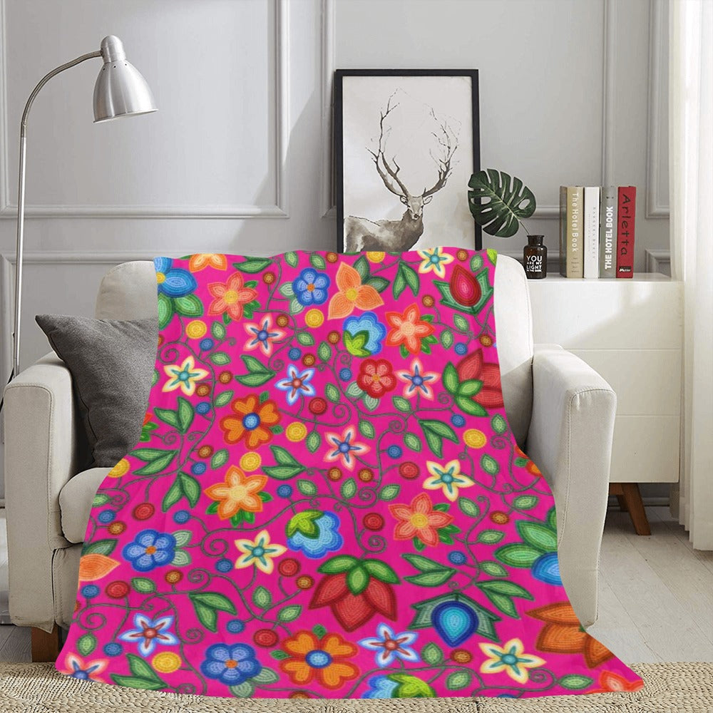 Morning Harmony Pink Ultra-Soft Micro Fleece Blanket 60"x80"