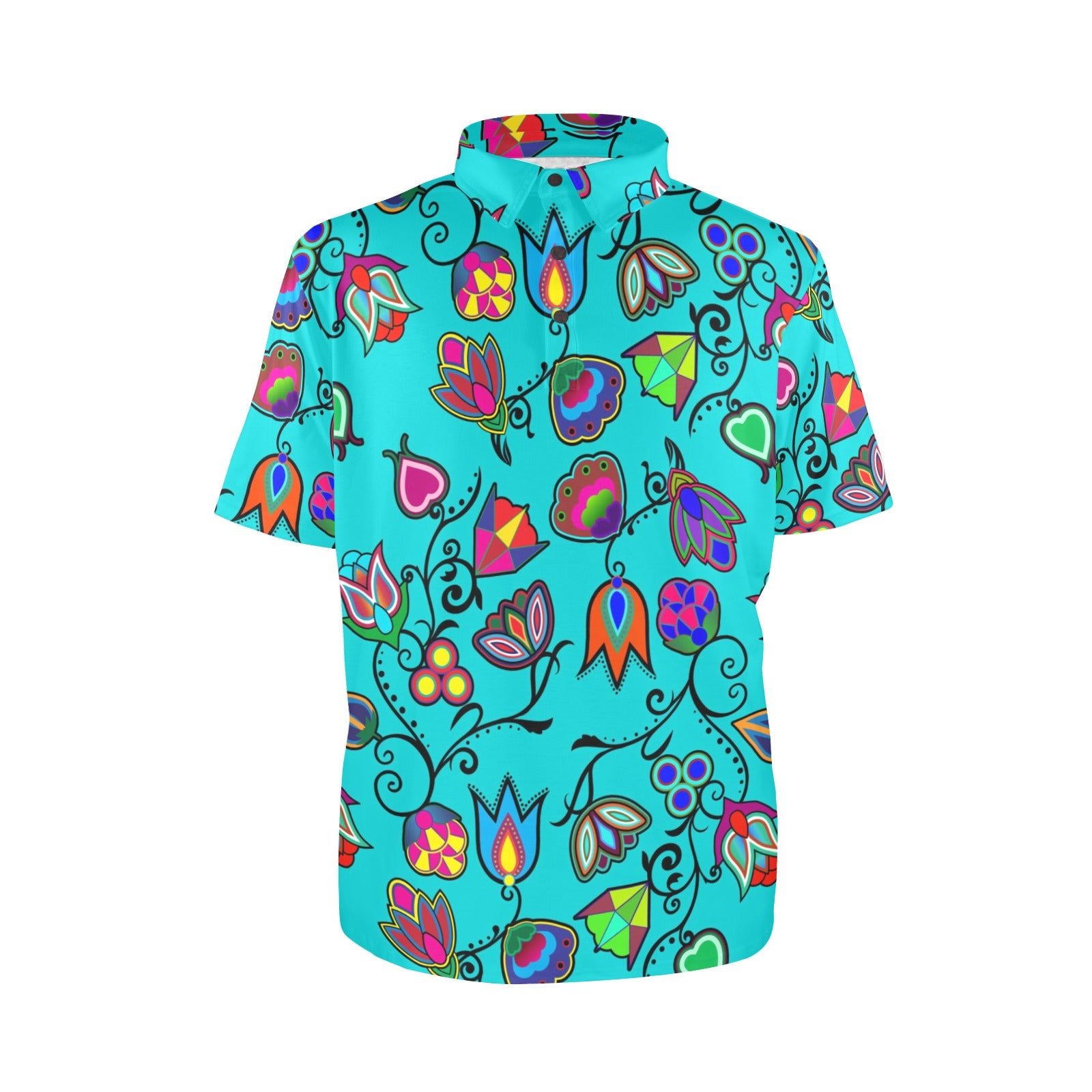 Indigenous Paisley Sky Polo Shirt