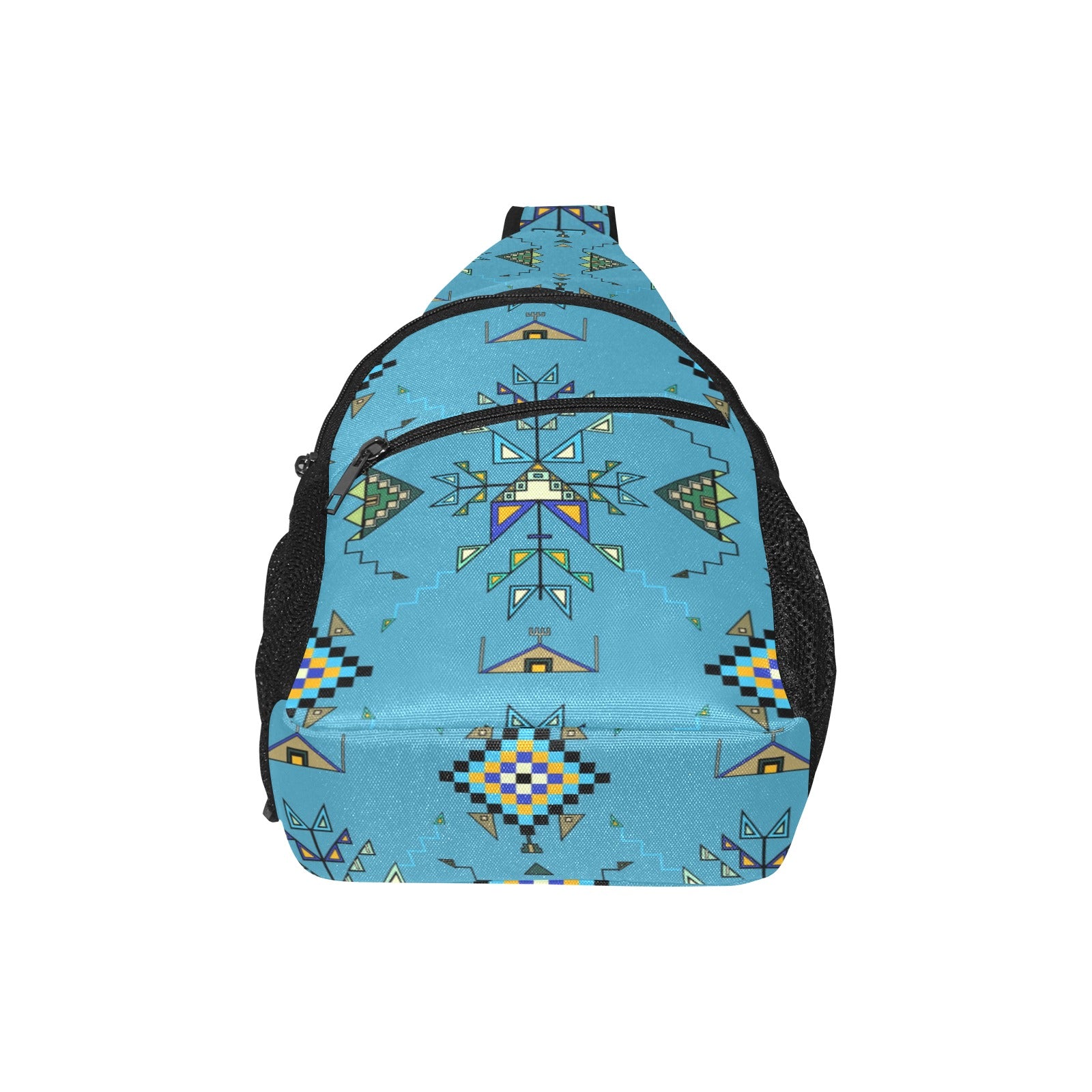Bear Shield Blue Chest Bag