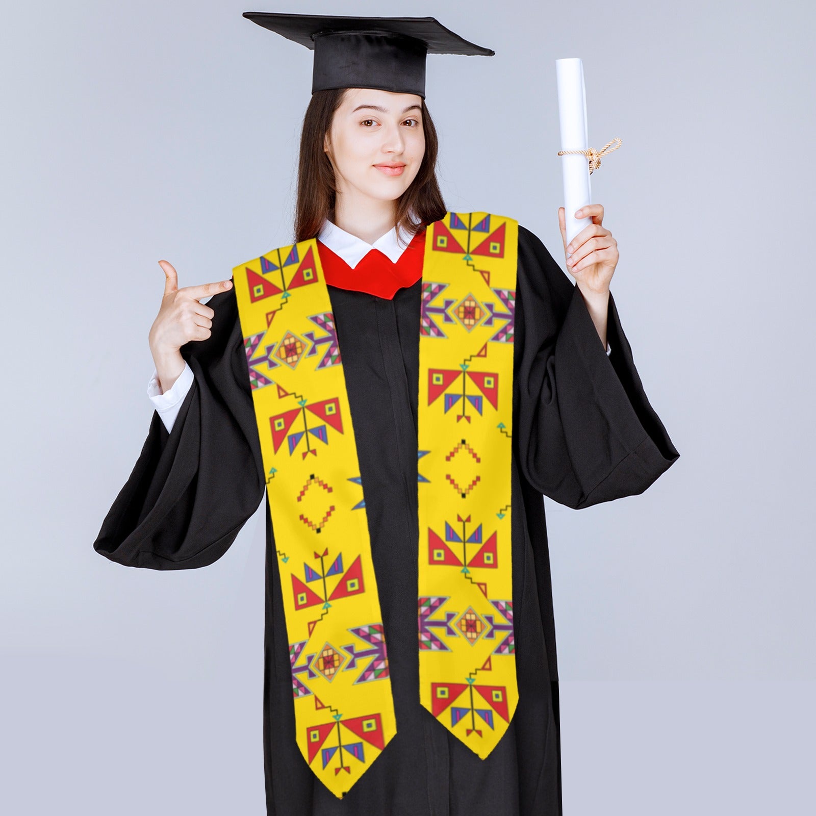 Scattered Generations Maize Graduation Stole