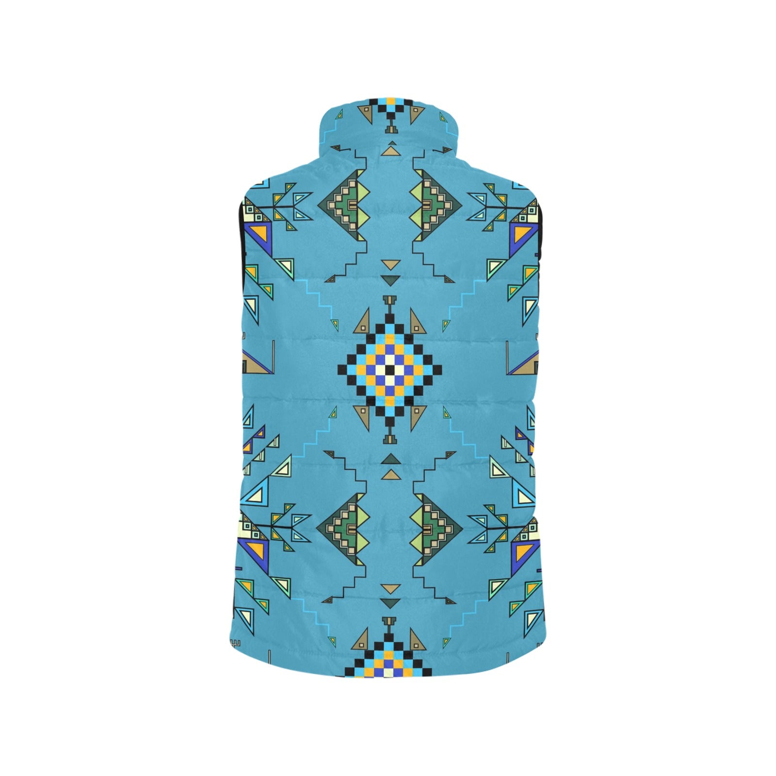 Bear Shield Blue Women's Padded Vest Jacket