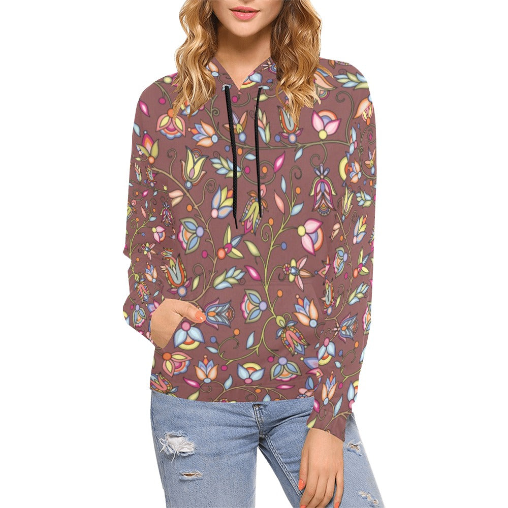 Buffalo Bloom Clay Hoodie for Women (USA Size)