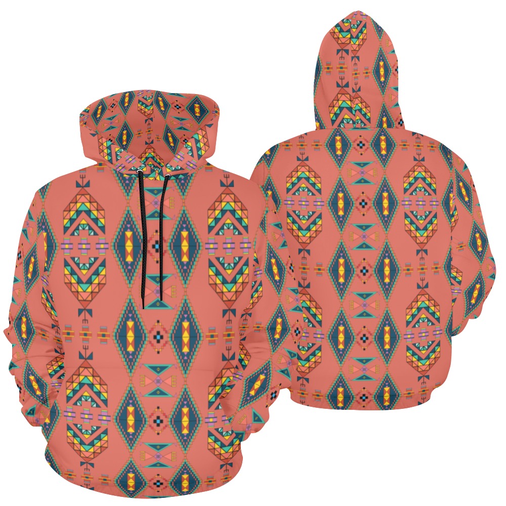 Travois Tipi Canyon Earth Hoodie for Men (USA Size)