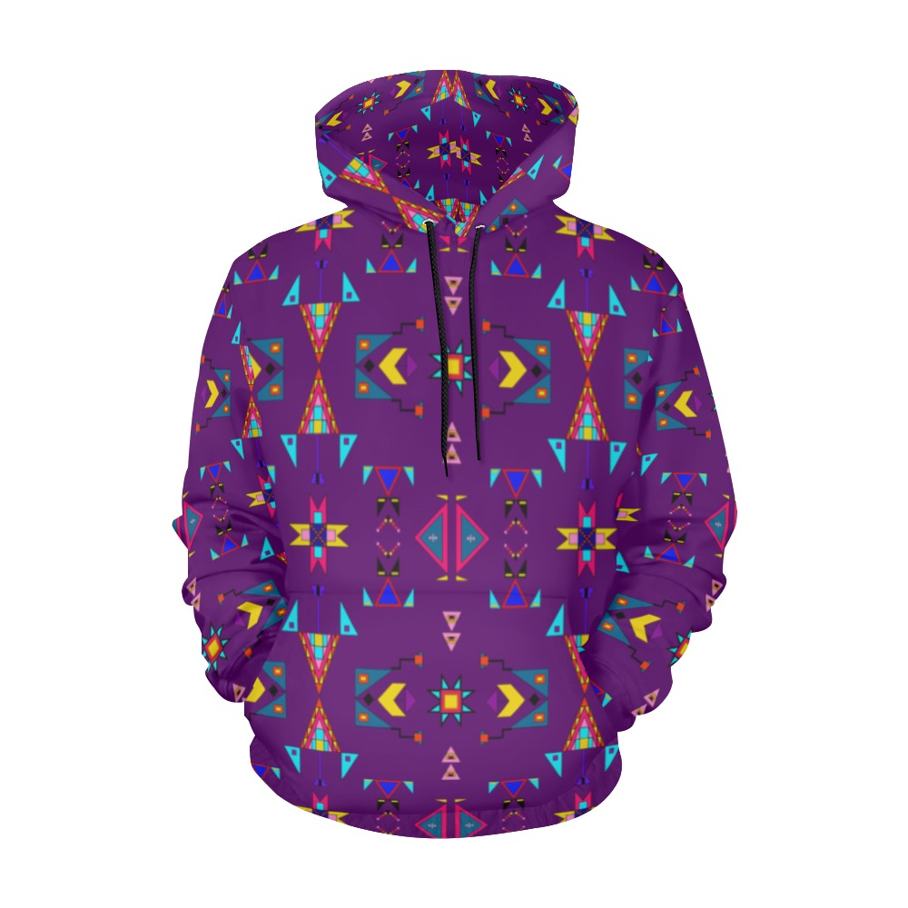 Enemy Territory Berry Hoodie for Men (USA Size)