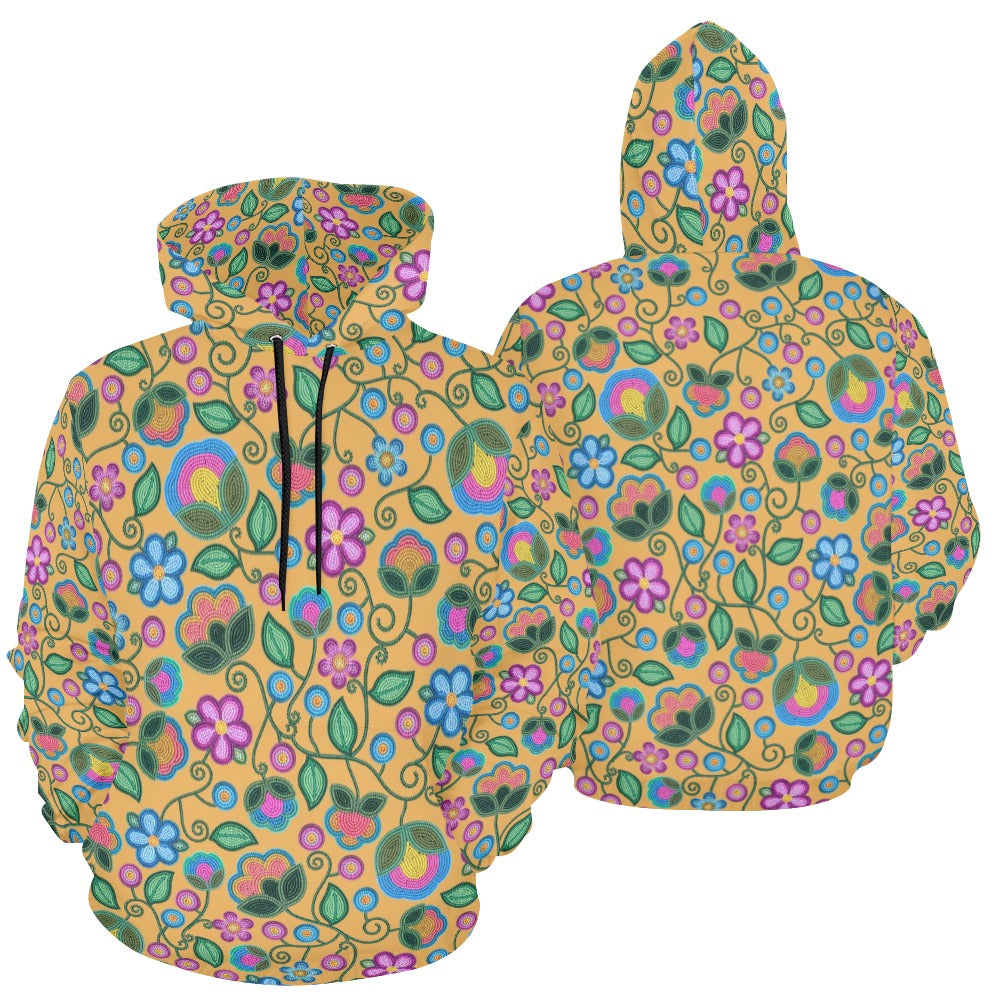 Turquoise Sunbeam Yellow Hoodie for Men (USA Size)