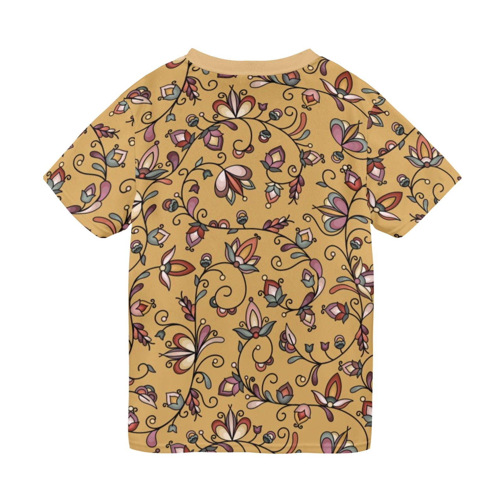 Burnt Sky Petals Gold T-shirt for Men