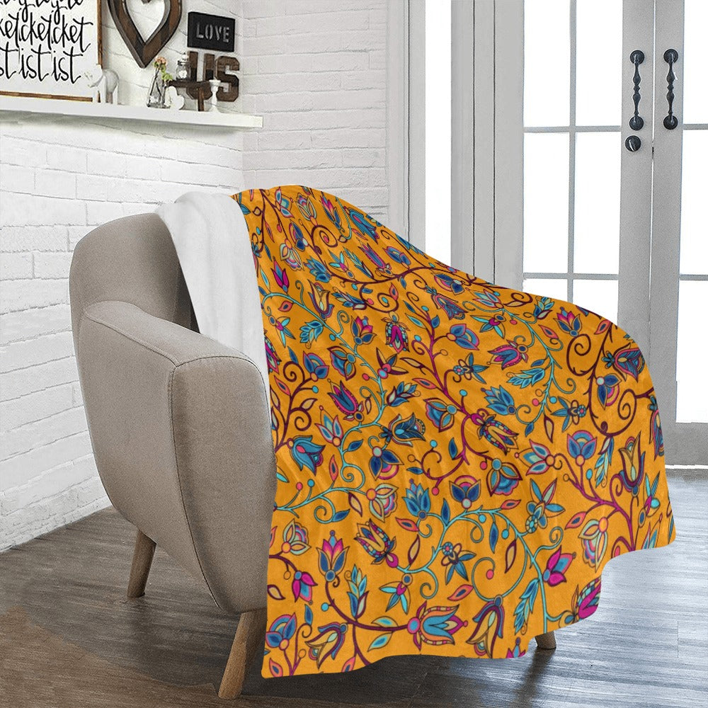 Buffalo Bloom Orange Ultra-Soft Micro Fleece Blanket 50"x60"