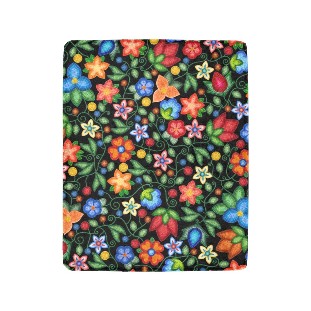 Morning Harmony Black Ultra-Soft Micro Fleece Blanket 40"x50"