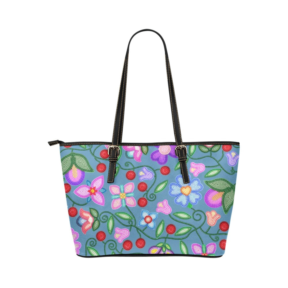 Petal Harmony River Leather Tote Bag/Large