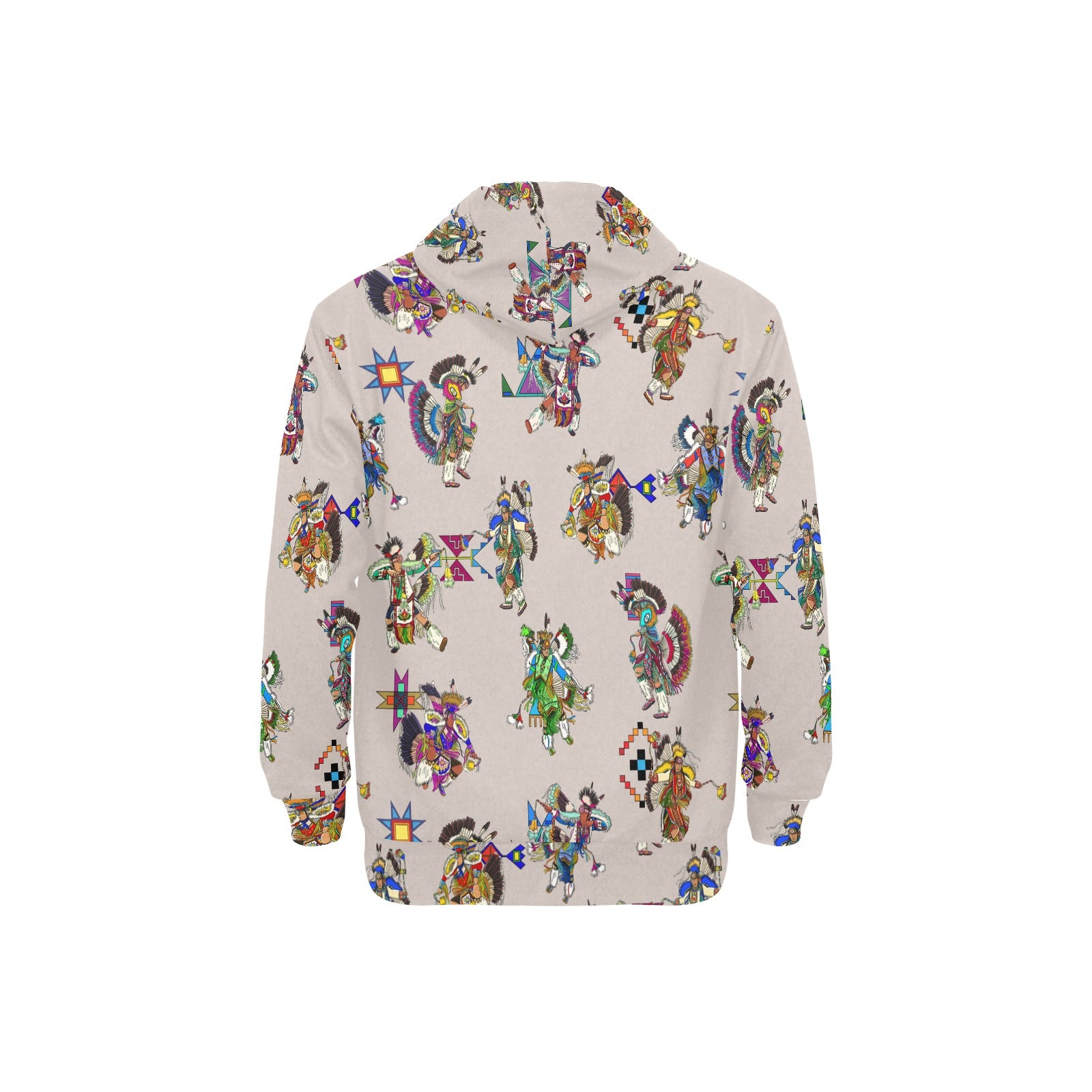 Men's Fancy Dancers Muslin Men's Long Sleeve Fleece Hoodie