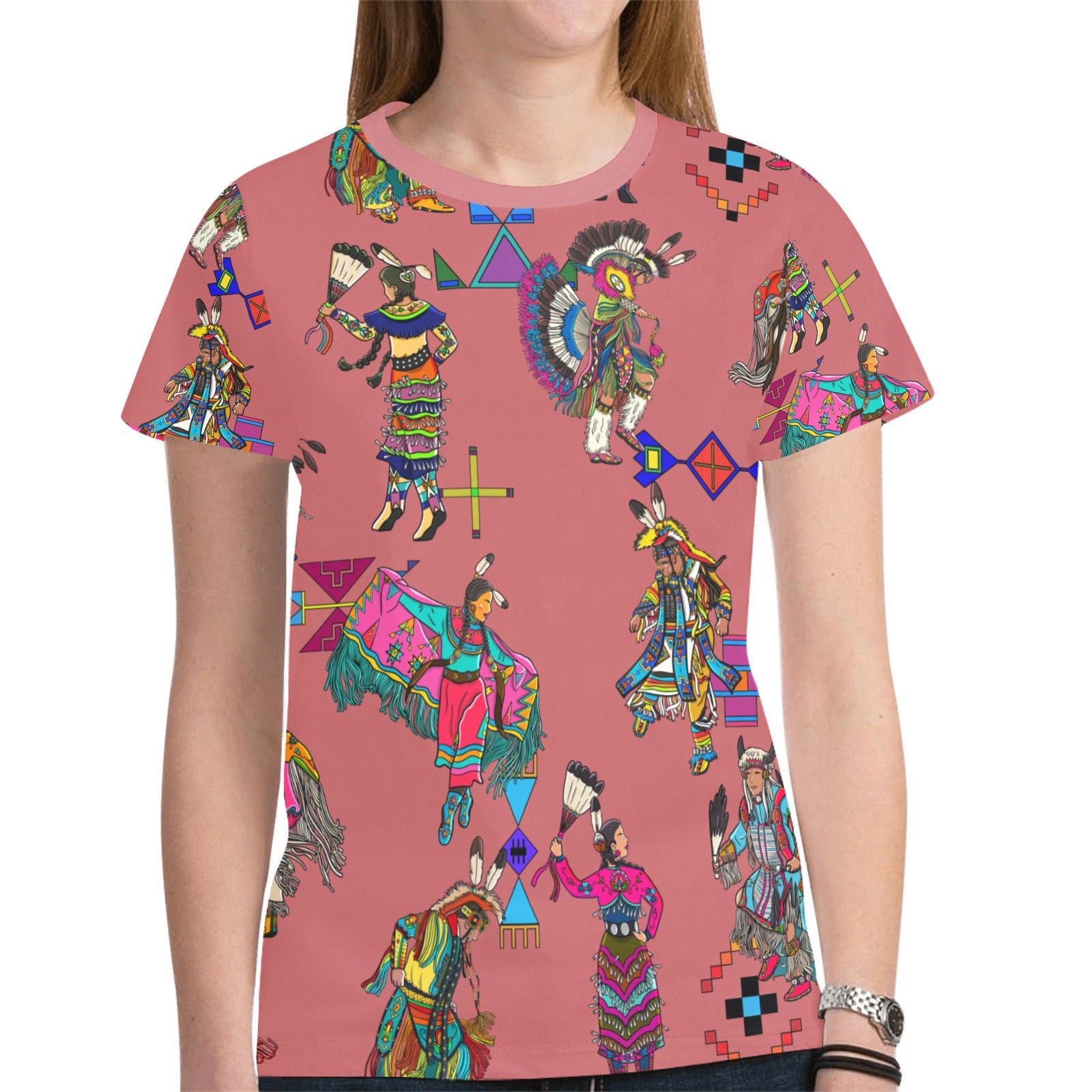 Grand Entry Dancers Terra Cotta T-shirt for Women