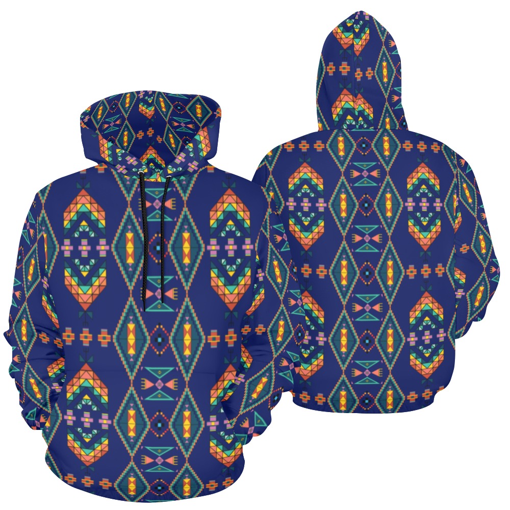Travois Tipi Blue Hoodie for Men (USA Size)