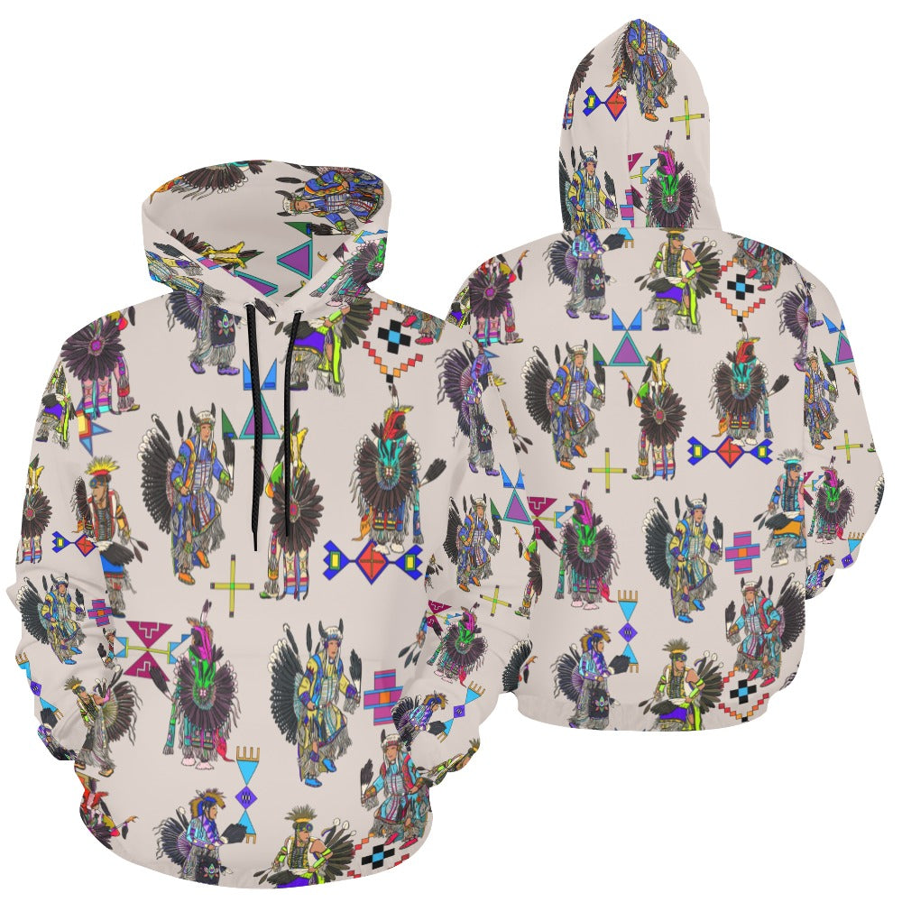 Men's Tradish Dancers Muslin White Hoodie for Women (USA Size)