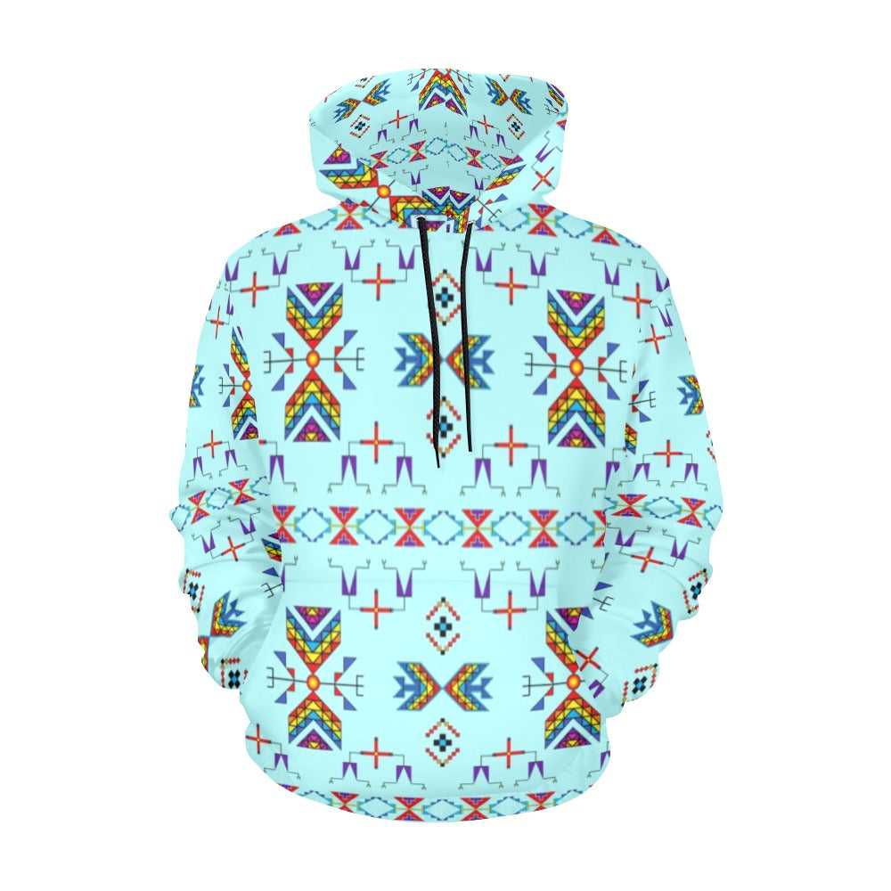 Rainy Chief Rainbow Robin Egg Hoodie for Men (USA Size)