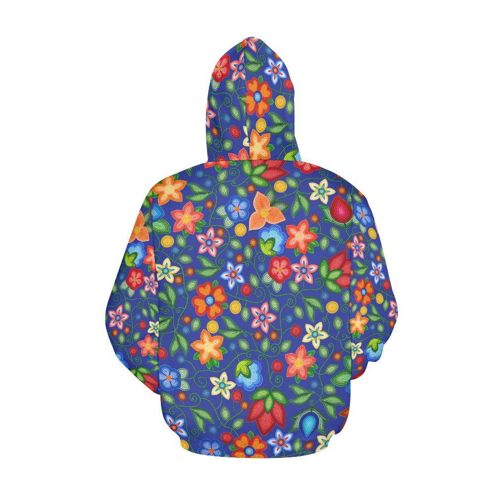 Morning Harmony Sapphire All Over Print Hoodie for Women (USA Size)