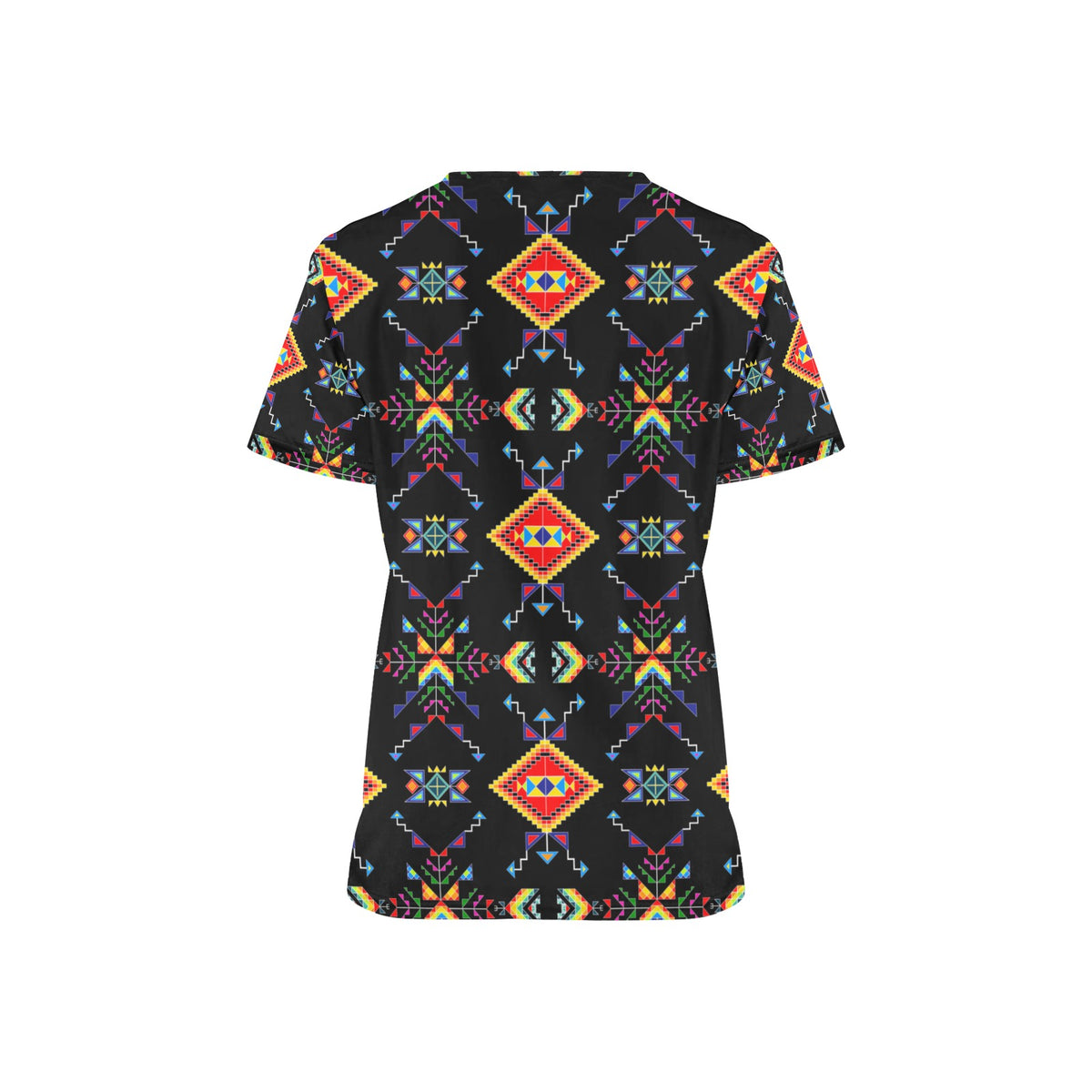 Buffalo Jump Black Scrub Top