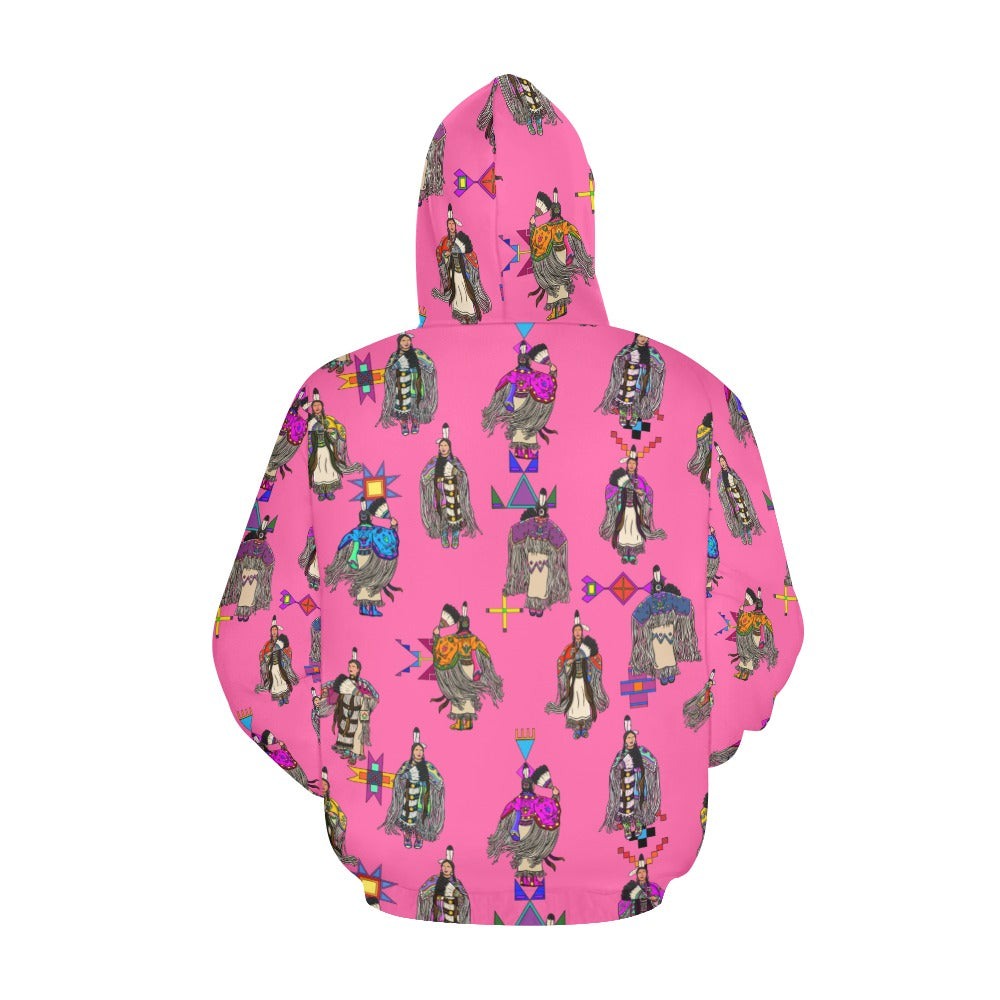 Women's Tradish Dancers Pink Hoodie for Women (USA Size)